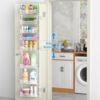 12.3" W Narrow Over the Door Pantry Organizer, 8-Tier Over the Door Organizer - Image 2