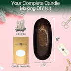 LILY LADUE Sand Candle Kit - 1Lb/16Oz Pearled Candles Sand and Wicks - Image 2
