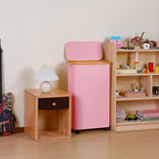 60L Slim Laundry Basket with Wheels, Narrow Hampers - Image 5