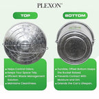 Plexon 6 Gallon Small Metal Trash Can - Image 4