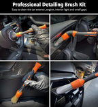 YeewayVeh 3pcs Car Detailing Brush Set - Image 2