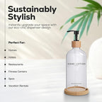 Glass Lotion Dispenser with Pump - Image 2
