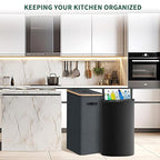 Recycling Bin for Kitchen Indoor Home 26 Gallon, 100L Recycle Bin - Image 7