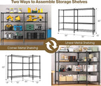 Himimi 4-Tier Adjustable Metal Shelving - Image 5