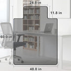 Beveled Edge Irregular Office Chair Mat - Image 2