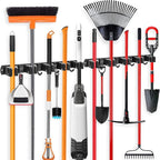 IMILLET 2 Pack Broom and Mop Holder Wall Mounted, Broom Holder Stainless Steel by IMILLET