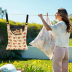 Pumpkin Clothes Pin Bags Clothespin Bag Holder Clothespin Holder 14.5 x 12 Inch - Image 2