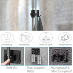 Mop Broom Holder No Drill, Mop Broom Organizer Wall Mounted Heavy Duty - Image 3