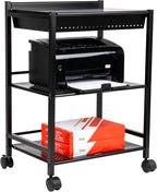 Mind Reader Cart with Covered Compartment, Office Organizer - Image 5
