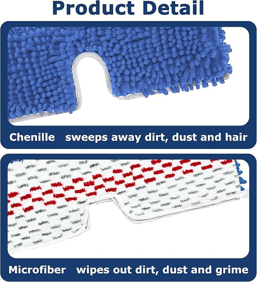 3 Pack Microfiber Mop Head Refills - Image 2