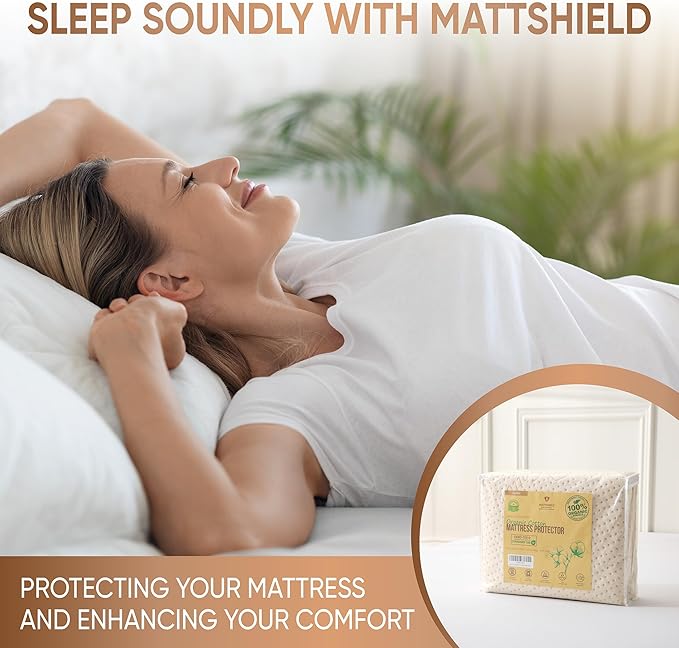 Luxury Waterproof Organic Mattress Protector Twin XL - Image 3