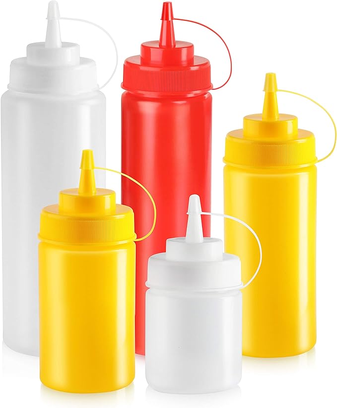 New Star Foodservice Squeeze Bottles, Wide Mouth, 16 oz - Image 4