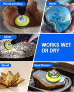 2 Inch Sanding Discs Drill Polishing Kit, Hook & Loop Wet Dry Buffing Pads - Image 4