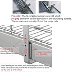 DINDON 2 Tier Pull Out Cabinet Organizer Heavy-Duty Metal Sliding Drawer Shelf - Image 4