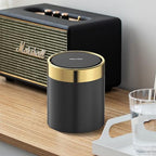 Mini Trash Can with Lid, Desktop Small Trash Can Recycling Bin Cute Metal - Image 4