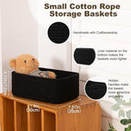 3 Pack Small Storage Baskets for Organizing, Cute Woven Decorative Gift Baskets - Image 2