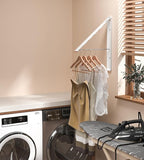 Dr.DJ Clothes Drying Rack, Wall-Mounted Retractable & Foldable Clothes Hanger - Image 4