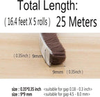 Brush Weatherstrip for Sliding Window Side, Pile Weatherstripping Door Sealers - Image 4