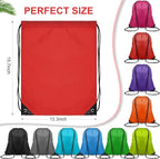 Shappy 100 Pieces Drawstring Bag Gym Portable String Sack Backpacks Polyester - Image 2