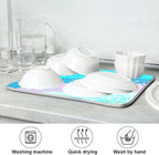 Turquoise Stripe Dish Drying Mat - Image 7