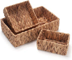 Water Hyacinth Rectangular Storage Basket - Image 4