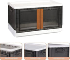 HAIXIN Storage Bins with Lids, Collapsible and Stackable Storage Bins, Plastic - Image 4