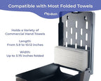 Commercial Paper Towel Dispenser Wall Mount, Holds 500 Multifold, Z Fold - Image 3