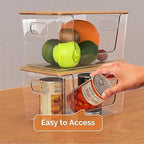 Trash Bag Holders with Bamboo Lids 2 Pack, Garbage Bag Dispenser with Lid - Image 5