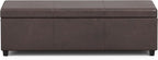SIMPLIHOME Avalon 54 inch Wide Contemporary Rectangle Extra Large Storage - Image 5