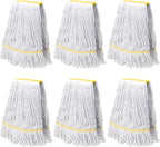 KeFanta 6 Pack Heavy Duty Commercial Mop Head Replacement, Wet Industrial by KeFanta