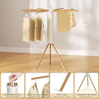 Tripod Clothes Drying Rack, Garment Rack Portable and Foldable Space Saving - Image 4