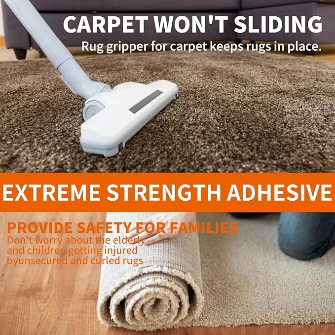 TAPEBEAR Carpet Tape Double Sided 4Inch x 30Yards, Heavy Duty Rug Gripper Anti - Image 2