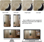 Chyhomenyc Taupe Sheer Curtains 78 Inches Long 2 Panels Set - Image 3