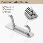 Wall Hooks for Coat and Towel: 13LB Adhesive Door Hanger Stick on - Image 6