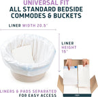 Lunderg Commode Liners with Absorbent Pads - Image 4