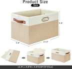 Large Collapsible Fabric Storage Bins - Image 2