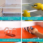 Fridge Liner Shelf Liners for Kitchen Cabinet Refrigerator Liners Waterproof & - Image 6