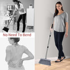 Broom with Dustpan Combo Set Broom and Dustpan Set Dust Pan with 51.2" - Image 3