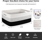 Large Storage Basket for Organizing, Woven Rope Basket for Shelves, Closet - Image 2