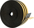 High Density Foam Weather Stripping Door Seal Strip Insulation Tape Roll by DualplexTalvania