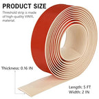 5Ft Floor Transition Strip Self Adhesive Vinyl Cover Floor Strip Flat Divider - Image 2