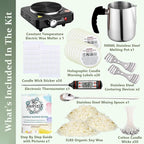 Soy Wax Candle Making Kit Supplies - Image 2