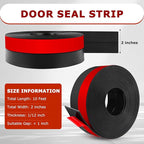 Weather Stripping Self Adhesive Door Draft Stopper Flexible Shower Door Bottom - Image 2