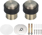 PATIKIL 2Set Round Door Stoppers, 46mm Stainless Steel Door Stop Doorstop Wedge by PATIKIL
