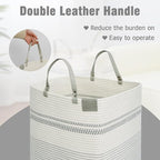 danpinera 100L Nursery Hamper, Tall Woven Laundry Basket - Image 3