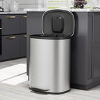 13 Gallon Stainless Steel Foot Pedal Large Trash Can - Image 8