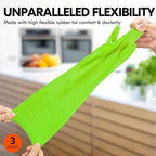 Vgo... 3-Pairs Dishwashing Gloves - Image 3
