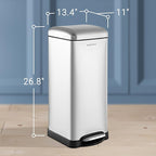 happimess HPM1007D Betty Retro 8-Gallon Step-Open Trash Can - Image 6