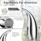 Adjustable Automatic Soap Dispenser Touchless, 4 Adjustable Levels Touchless - Image 3