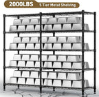 Himimi 72" W Wire Rack Shelving-2000LBS Capacity, Adjustable Storage Shelves - Image 7
